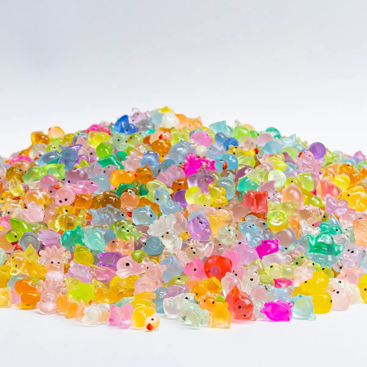 50/100pcs Hybrid Luminous Glowing Glow-in-the-Dark Cute Mini Animal Party Decorations,…