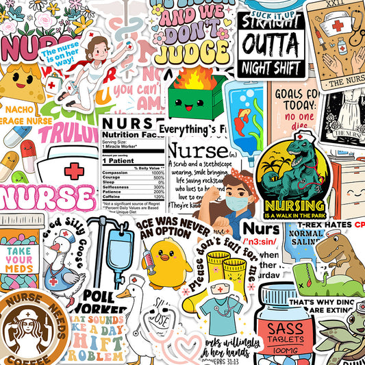 120 lustige Krankenschwester-Sticker