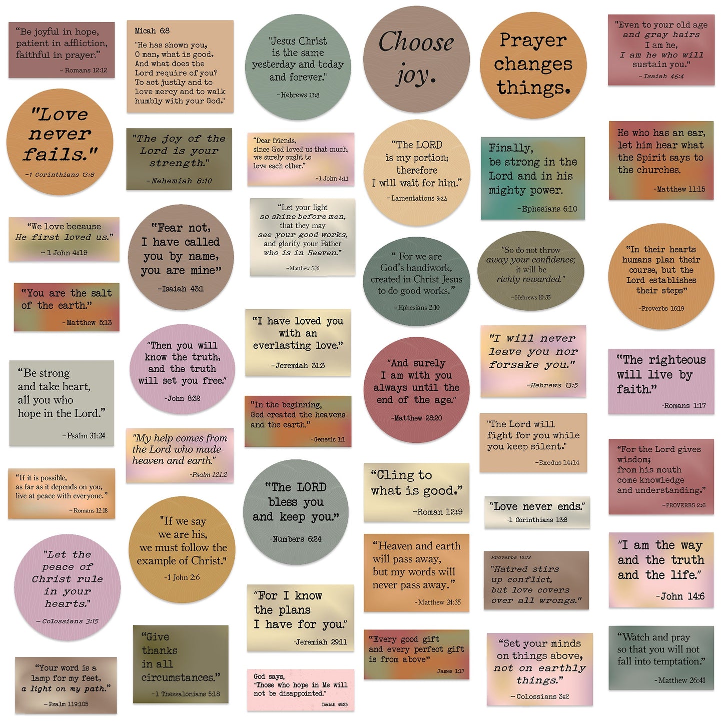 150 PCS Christian Bible Verse Stickers