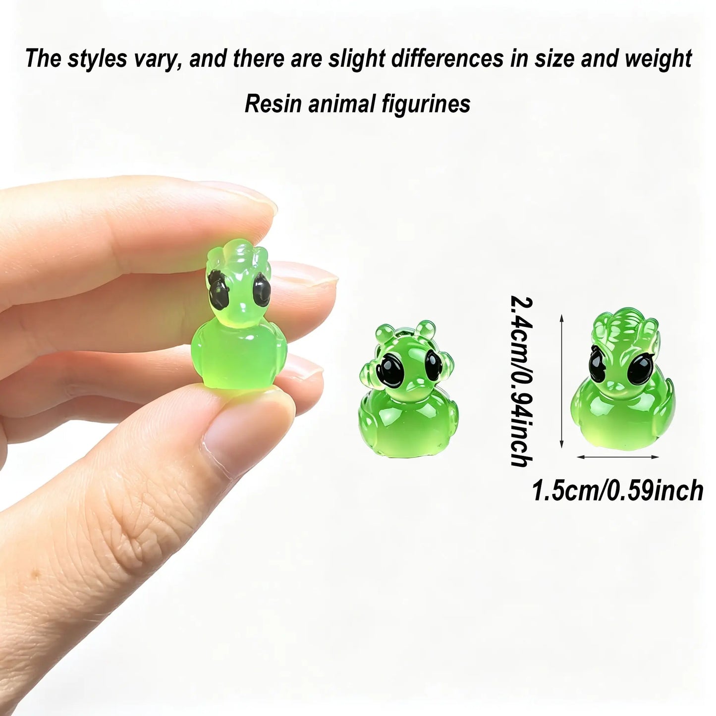 Mini Alien Resin Ducks, Fun Space-Theme Festive Decorations, Quirky Desk Ornaments,…