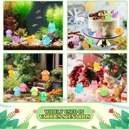 50/100pcs Hybrid Luminous Glowing Glow-in-the-Dark Cute Mini Animal Party Decorations,…
