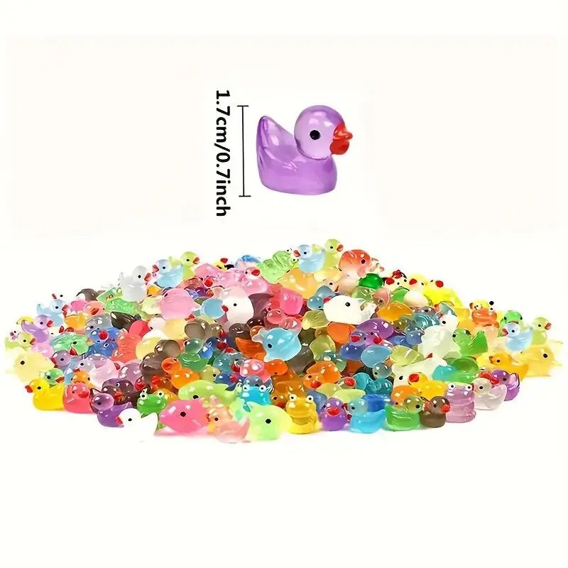 50/100pcs Hybrid Luminous Glowing Glow-in-the-Dark Cute Mini Animal Party Decorations,…