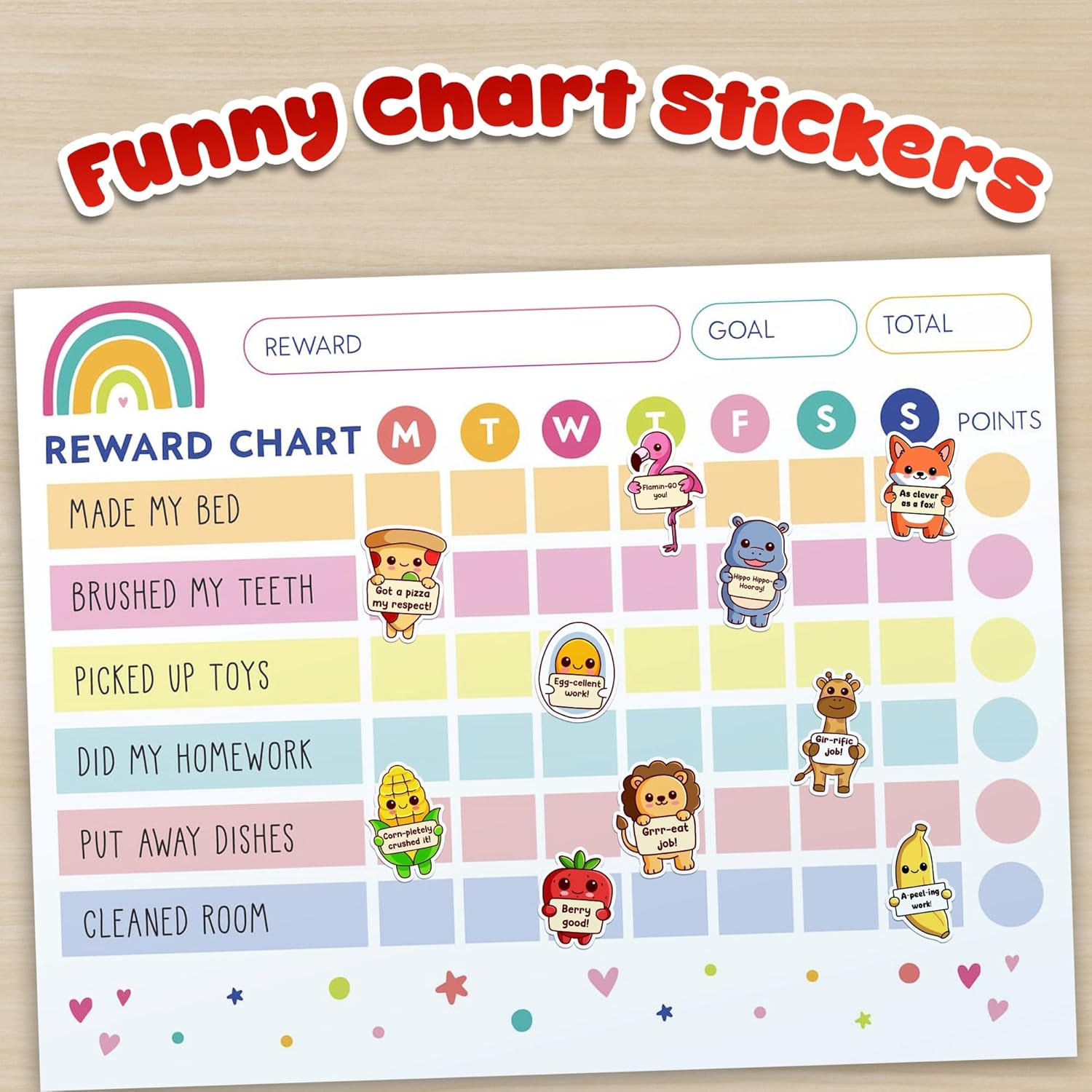 800PCS Punny Teacher Stickers, Positive Bulk Classroom