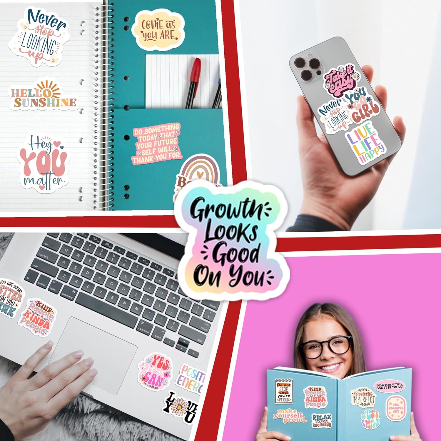 300PCS Mental Health & Affirmation Stickers