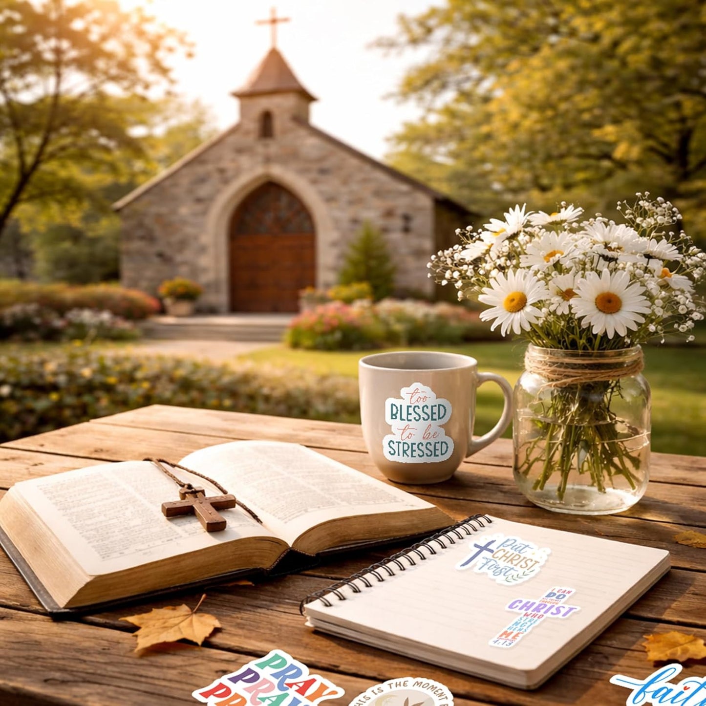 God Is Greater – 130-Piece Inspirational Scripture Sticker Collection by Puraesla