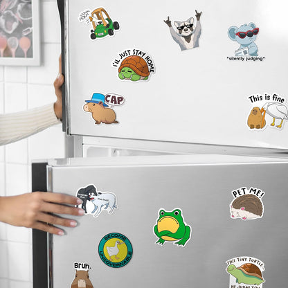 120pcs Funny Animal Stickers for Adults (Dirty)