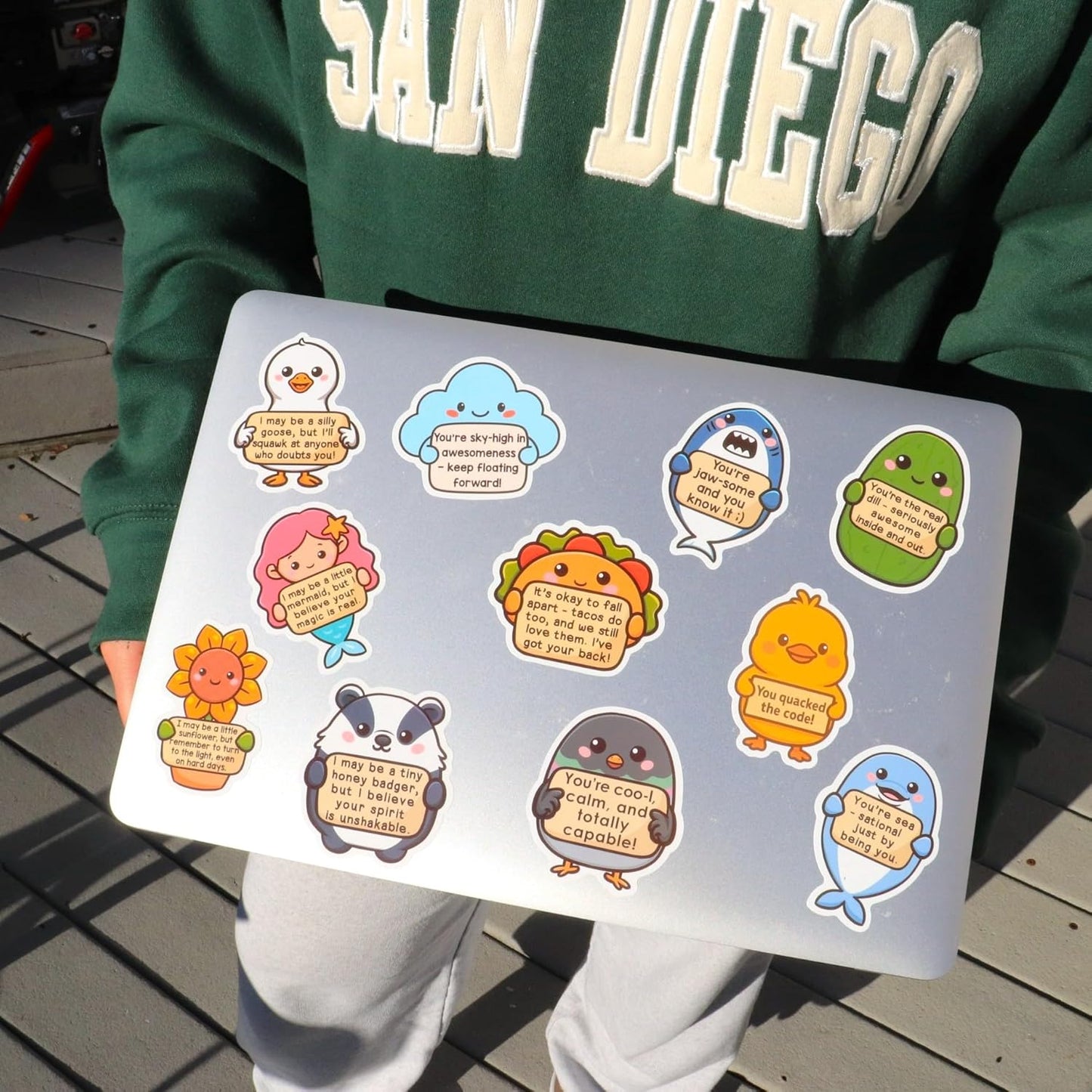 200Pcs Emotional Support Buddies Stickers