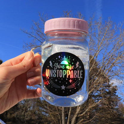 To the Stars Who Listen – Lumina Series Holographic Affirmation Stickers (100pcs)