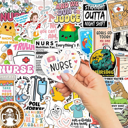 120Pcs Funny Nurse Stickers