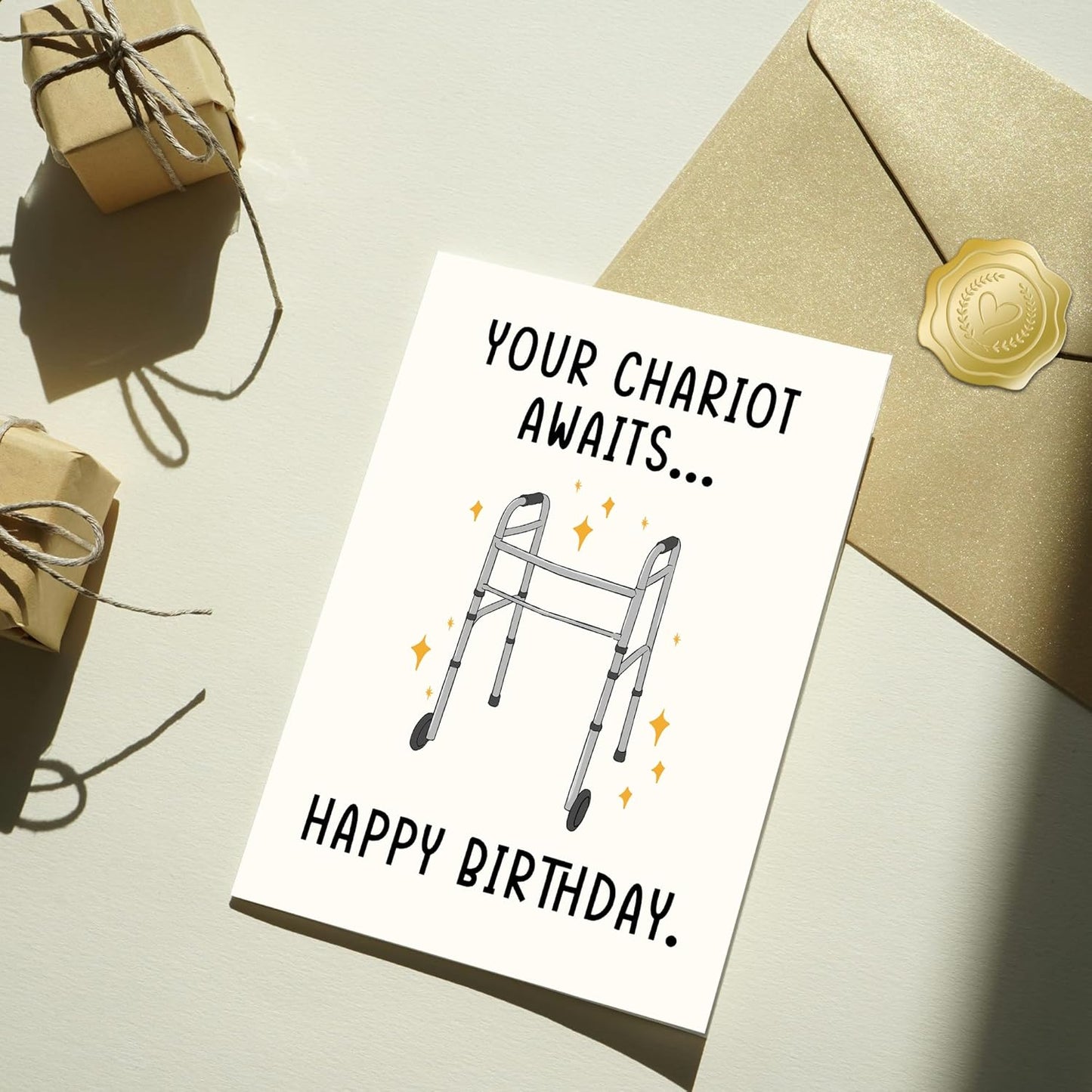 Your chariot awaits - Funny Birthday Card