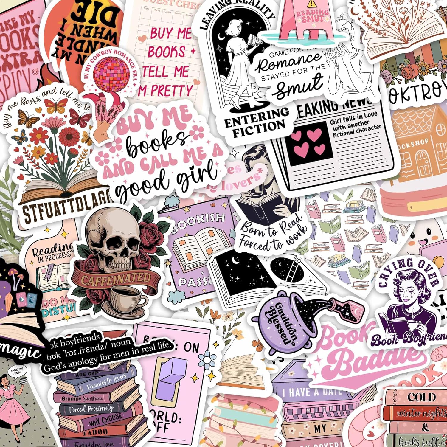 225 PCS Romance Book Stickers for Adults