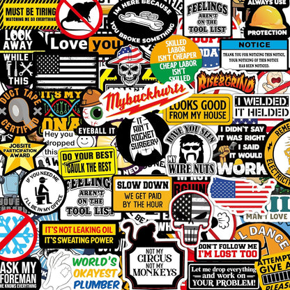 150 PCS Funny Hard Hat Stickers for Adults