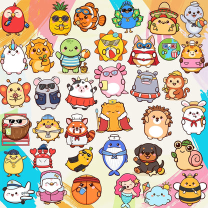 Puraesla Pocket Pals 308PCS Emotional Support Animal Stickers, Cute Positive Affirmation Waterproof Vinyl Decals for Ki…