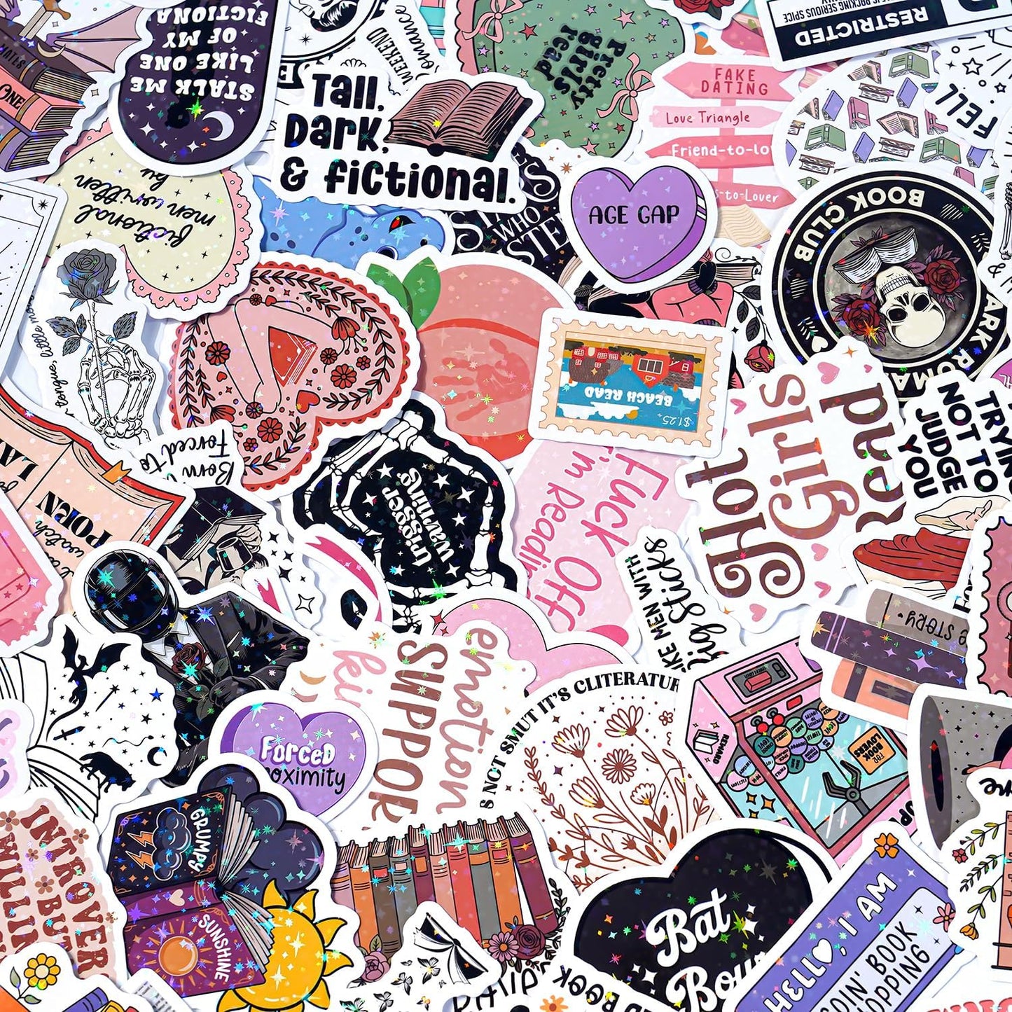 225 PCS Romance Book Stickers for Adults