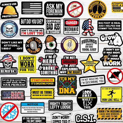 150 PCS Funny Hard Hat Stickers for Adults