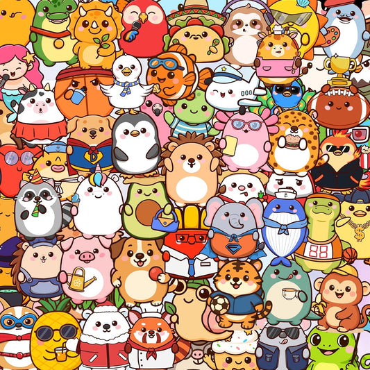 156/308 Pcs Animal Stickers for Kids