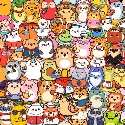 156/308 Pcs Animal Stickers for Kids
