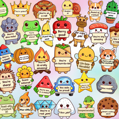 200PCS Punny Pals Stickers for Kids
