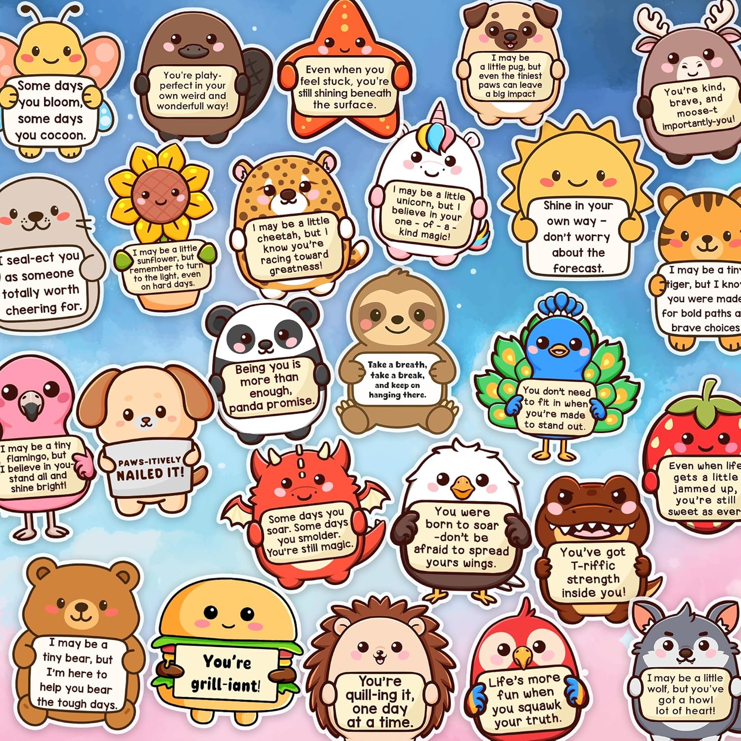 120PCS Emotional Support Affirmation Sticker