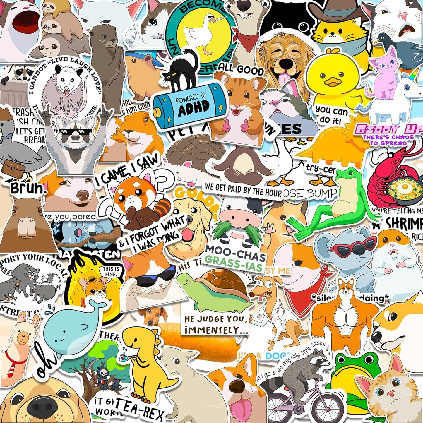 400 PCS Funny Quote Stickers for Adults