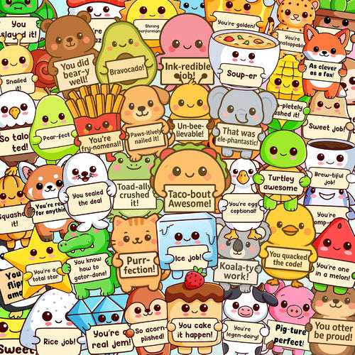 800PCS Punny Teacher Stickers, Positive Bulk Classroom