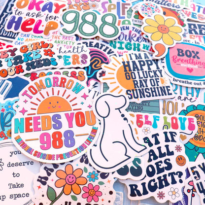 150 PCS Mental Health Matters Stickers Pack