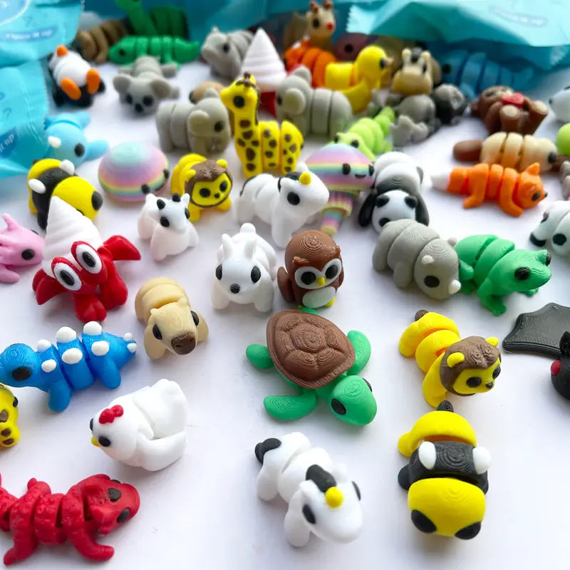 3D Printed Animal Surprise Mystery Bag, Blind Bags, Animal Collectibles, Random Cute…