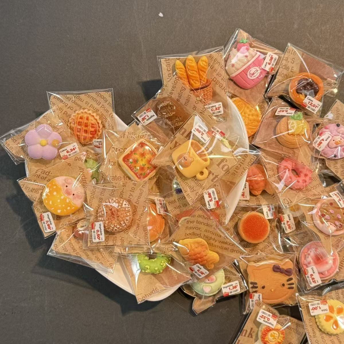 Miniature Dessert & Bakery Food Toys - Individual Blind Bag Packaging, Realistic Tiny Food Models for Kids’ Dollhouse &…