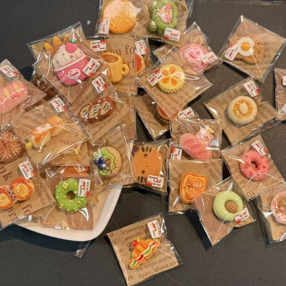 Miniature Dessert & Bakery Food Toys - Individual Blind Bag Packaging, Realistic Tiny Food Models for Kids’ Dollhouse &…