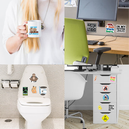 130 Pcs Funny Saying Stickers Quote Water Bottles Stickers