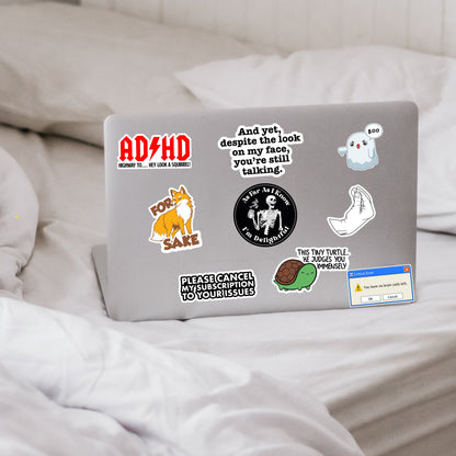 130 PCS Funny Anti-Social Stickers